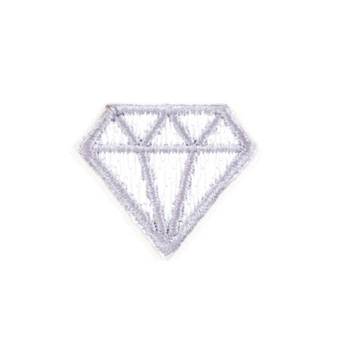 Diamond Embroidered Sticker Patch